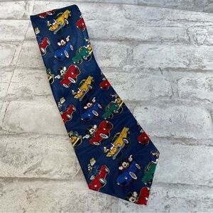 MICKEY Unlimited‎ Tie Navy Mickey & Donald Automobiles